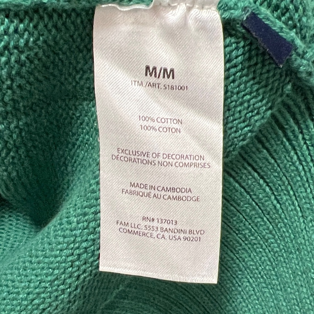 GAP Women's Green Crewneck Sweater - Picture 4 of 6